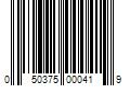 Barcode Image for UPC code 050375000419