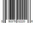 Barcode Image for UPC code 050375022206