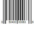 Barcode Image for UPC code 050400000636