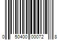 Barcode Image for UPC code 050400000728