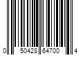 Barcode Image for UPC code 050428647004