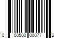 Barcode Image for UPC code 050500000772