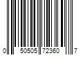 Barcode Image for UPC code 050505723607