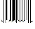 Barcode Image for UPC code 050563000054