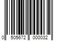 Barcode Image for UPC code 0505672000032