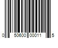 Barcode Image for UPC code 050600000115