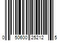 Barcode Image for UPC code 050600252125