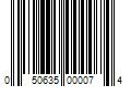 Barcode Image for UPC code 050635000074