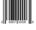 Barcode Image for UPC code 050637000065