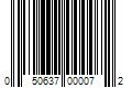 Barcode Image for UPC code 050637000072