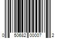 Barcode Image for UPC code 050682000072