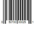 Barcode Image for UPC code 050700000251