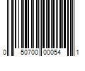 Barcode Image for UPC code 050700000541