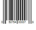 Barcode Image for UPC code 050754000078