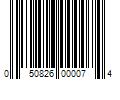 Barcode Image for UPC code 050826000074