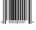 Barcode Image for UPC code 050833000074