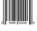 Barcode Image for UPC code 050961000069