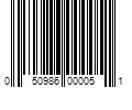 Barcode Image for UPC code 050986000051