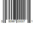 Barcode Image for UPC code 050997000071