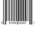 Barcode Image for UPC code 051000000071. Product Name: Campbell Soup Company Campbell s Tomato Juice  5.5 oz (Pack of 6)