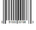 Barcode Image for UPC code 051000001863