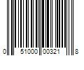 Barcode Image for UPC code 051000003218