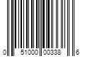 Barcode Image for UPC code 051000003386