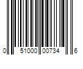 Barcode Image for UPC code 051000007346