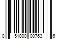 Barcode Image for UPC code 051000007636