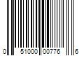 Barcode Image for UPC code 051000007766