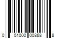 Barcode Image for UPC code 051000008688