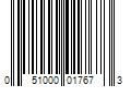 Barcode Image for UPC code 051000017673