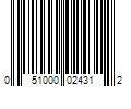 Barcode Image for UPC code 051000024312