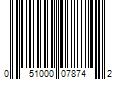 Barcode Image for UPC code 051000078742