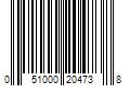 Barcode Image for UPC code 051000204738