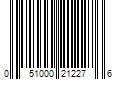 Barcode Image for UPC code 051000212276