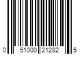 Barcode Image for UPC code 051000212825