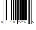 Barcode Image for UPC code 051000222565