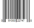 Barcode Image for UPC code 051000227478