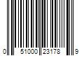 Barcode Image for UPC code 051000231789