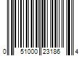 Barcode Image for UPC code 051000231864