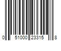 Barcode Image for UPC code 051000233158