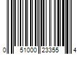 Barcode Image for UPC code 051000233554