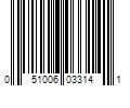 Barcode Image for UPC code 051006033141