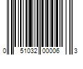 Barcode Image for UPC code 051032000063