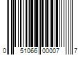 Barcode Image for UPC code 051066000077