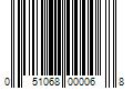 Barcode Image for UPC code 051068000068