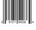 Barcode Image for UPC code 051071540384