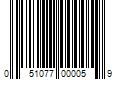 Barcode Image for UPC code 051077000059