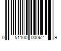 Barcode Image for UPC code 051100000629